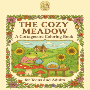 The Cozy Meadow - A Cottagecore Coloring Book: for Teens and Adults