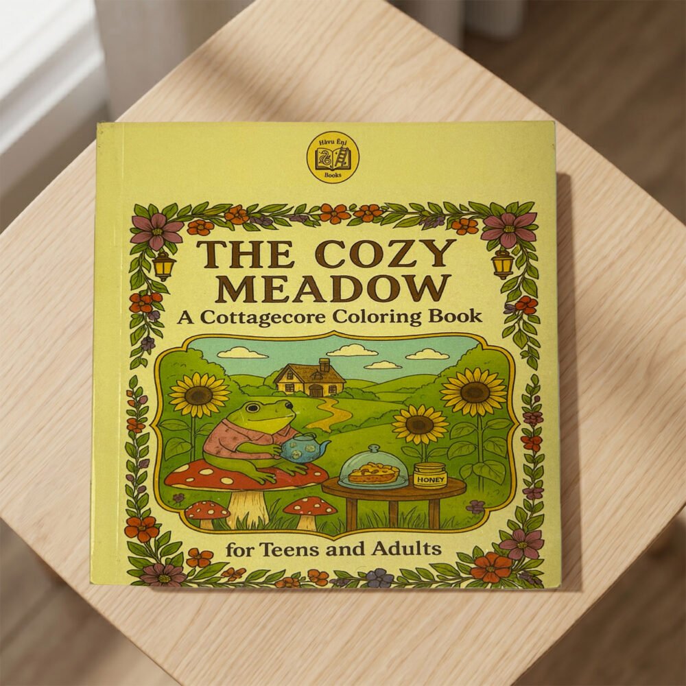 The Cozy Meadow - A Cottagecore Coloring Book: for Teens and Adults
