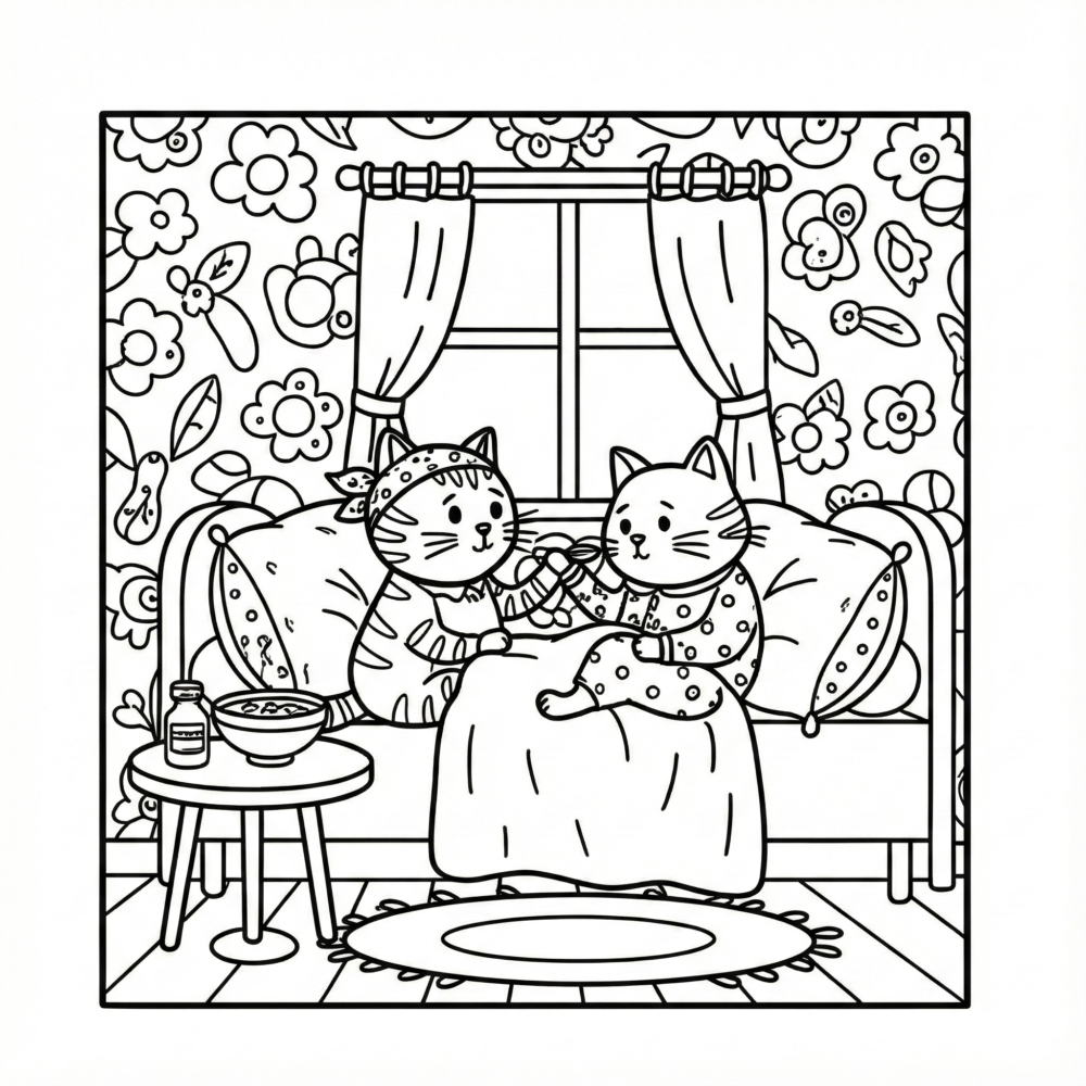 Gemini_Generated_Image_3n61r33n61r33n61 Home is Where the Cat is - A Zen Coloring Book of Simple Joys for Teens and Adults