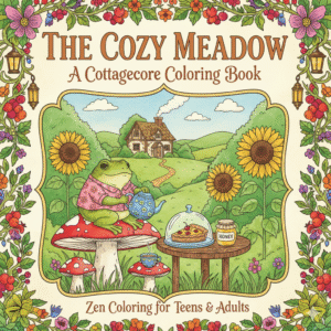 The Cozy Meadow - A Cottagecore Coloring Book: for Teens and Adults