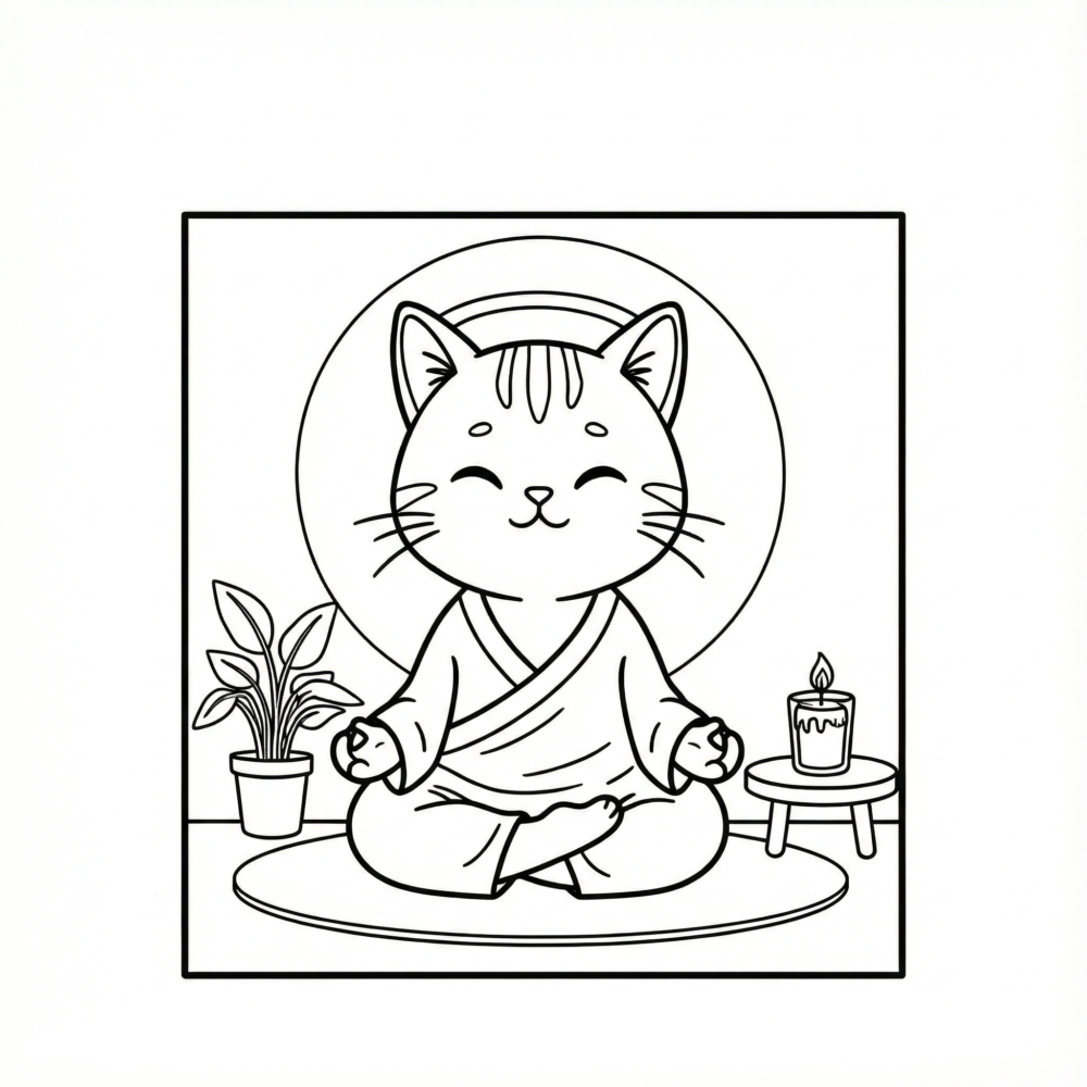 Gemini_Generated_Image_w2ix09w2ix09w2ix Home is Where the Cat is - A Zen Coloring Book of Simple Joys for Teens and Adults