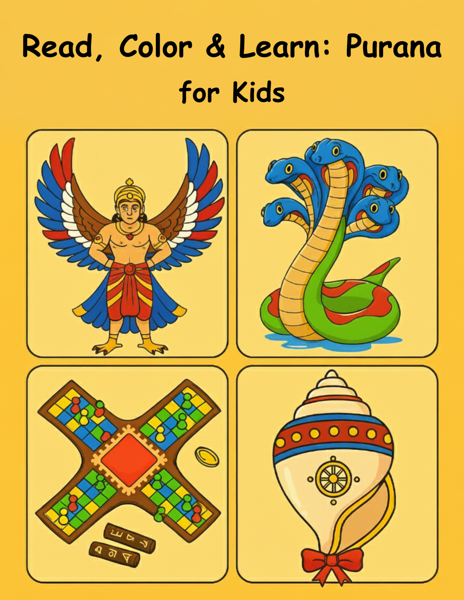 Read, Color & Learn: Purana for Kids