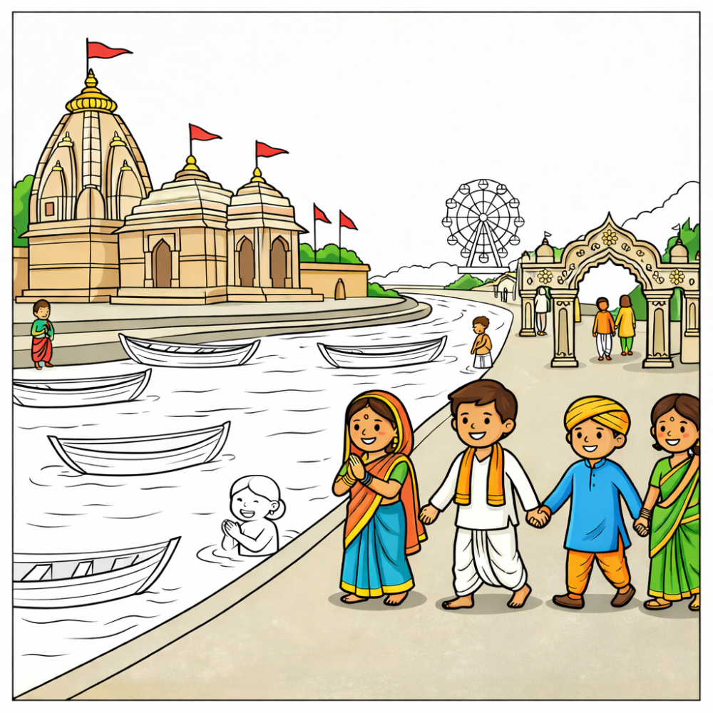 Read, Color & Learn: Indian Festivals with DIY Activities - Part 1