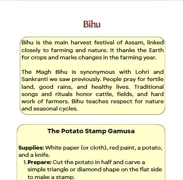 Read, Color & Learn: Indian Festivals with DIY Activities - Part 1