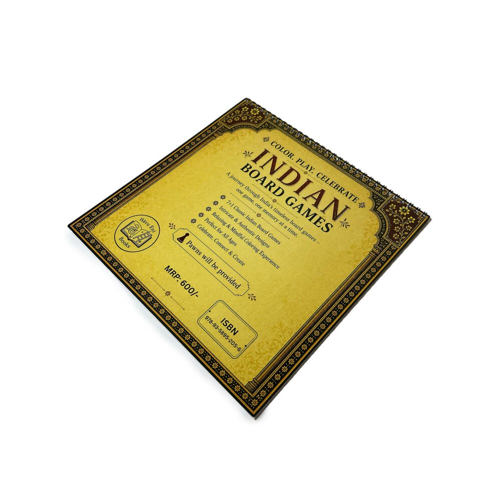Timeless Indian Board Games: A Coloring Book (with pawns)